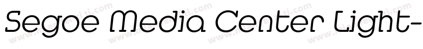 Segoe Media Center Light字体转换